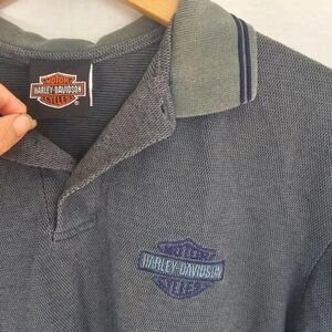 Harley-Davidson Men’s Medium Embroidered Polo | Auburn MA Dealer HOG Biker Style